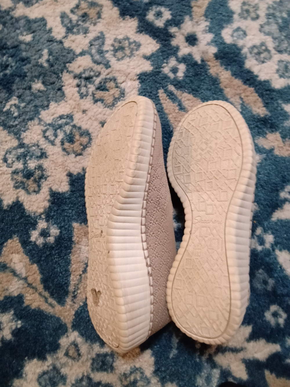 Skechers Women's Slip-On Knit Casual Flats in Light Taupe - Picture 3 of 3